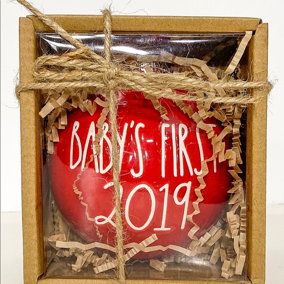 Rae Dunn Other - Rae Dunn Baby’s first Christmas ornament 2019 RED